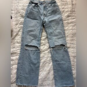 AEO Curve Love Light Blue Jeans